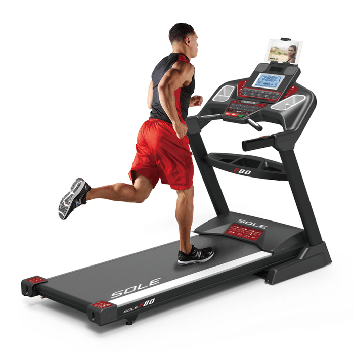 Sole F80 Folding Treadmill Console With Workout Programs and Quick Select Buttons